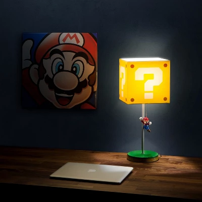 14" Nintendo Super Mario Block Table Lamp 1 14" Nintendo Super Mario Block Table Lamp