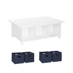 5pc Kids' Activity Table Set With 4 Bins - RiverRidge Home -Kids Home Store GUEST 713577cd e797 4e2e 857f ace5f49cbde7