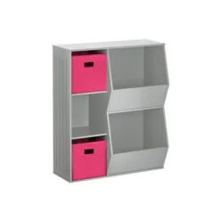 3pc Kids' Floor Cabinet With 2 Bins Set - RiverRidge Home -Kids Home Store GUEST 72874a3b c07f 4b8c a8b5 3a34326aa435