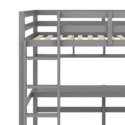 Twin Size Loft Bed With Desk, Shelves, And Ladder-ModernLuxe -Kids Home Store GUEST 72c5b208 9e27 4783 88ea 6ca9eea40212