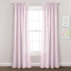 Kids' Rainbow Sheer Rod Pocket With Lining Single Window Curtain Panel Rainbow/White - Lush Décor 11 Kids' Rainbow Sheer Rod Pocket With Lining Single Window Curtain Panel Rainbow/White - Lush Décor -Kids Home Store GUEST 73c4d1be 6fe0 4b42 9289 a31ba8242a03