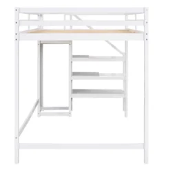 Full Size Loft Bed With Built-in Storage Wardrobe And Stairs-ModernLuxe -Kids Home Store GUEST 759c6da5 4d52 434a b5d8 f1aea4b511cd