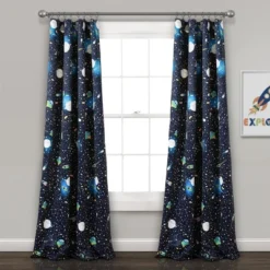 Universe Room Darkening Window Curtain Panels Navy - Lush Décor 11 Universe Room Darkening Window Curtain Panels Navy - Lush Décor -Kids Home Store GUEST 7607c40a 864a 42e5 9e24 0a98ad19b912