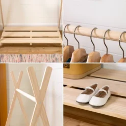Sweedi Scandinavian Kids' Clothes Rack Natural Wood - South Shore -Kids Home Store GUEST 79485b89 29c9 44e0 b61a e8e3cb0d5baf