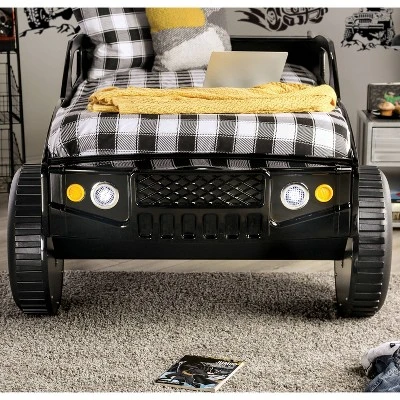 Twin Hemmer Speed Offroad Bed With Led Light Black - HOMES: Inside + Out 2 Twin Hemmer Speed Offroad Bed With Led Light Black - HOMES: Inside + Out - Image 2