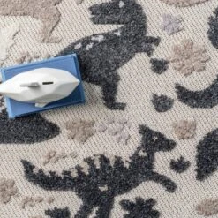 Aaran Dinosaur Kids Tasseled Area Rug -Kids Home Store GUEST 7c29bbb6 a073 4270 bb1e f62e98681366