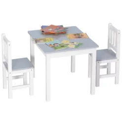 Qaba Kids Table And Chair Set For Arts, Meals, Lightweight Wooden Homework Activity Center, Toddlers Age 3+, Gray 7 Qaba Kids Table And Chair Set For Arts, Meals, Lightweight Wooden Homework Activity Center, Toddlers Age 3+, Gray -Kids Home Store GUEST 7c74a271 cb7f 457a 8bcc 9ea51bda1c5b