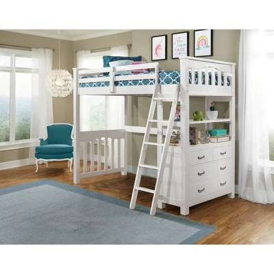 Twin Highlands Loft Bed White - Hillsdale Furniture 1 Twin Highlands Loft Bed White - Hillsdale Furniture