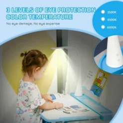 Qaba Kids Table And Chair Set, Activity Desk With USB Lamp, Storage Drawer For Study, Activities, Arts, Or Crafts -Kids Home Store GUEST 7d76b4f1 d972 41c7 bff8 df073287cfcb