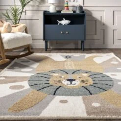 Brodie Cheerful Lion Kids Area Rug -Kids Home Store GUEST 7db70602 218a 45bb a50f 29bc4fa683a0