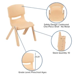 Flash Furniture 2 Pack Plastic Stackable School Chair With 10.5" Seat Height -Kids Home Store GUEST 7f806e1f 72f9 47c5 ac9a e8b88f23f4a5