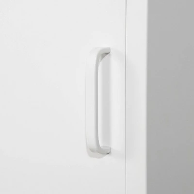 Sweedi Metal 1-Door Nightstand - South Shor 5 Sweedi Metal 1-Door Nightstand - South Shor - Image 5