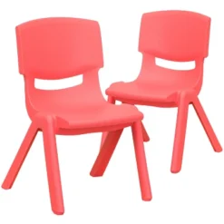 Flash Furniture 2 Pack Plastic Stackable School Chair With 10.5" Seat Height -Kids Home Store GUEST 866d125e 0d2c 4b7f 8b45 9754f4c10ed3