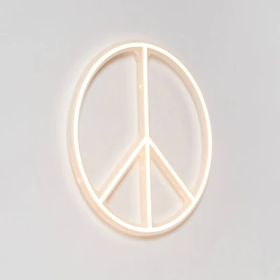 Peace Neon Kids' Wall Decor - Pillowfort™ 3 Peace Neon Kids' Wall Decor - Pillowfort™ - Image 3