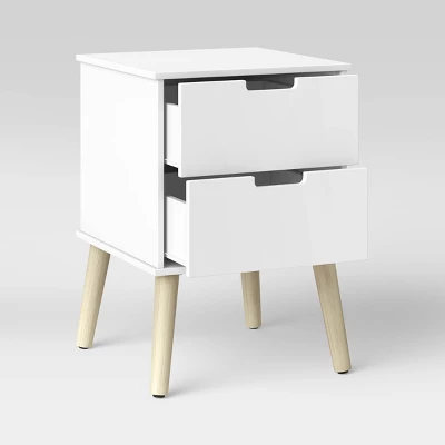 Modern Kids' Nightstand White - Pillowfort™ 2 Modern Kids' Nightstand White - Pillowfort™ - Image 2