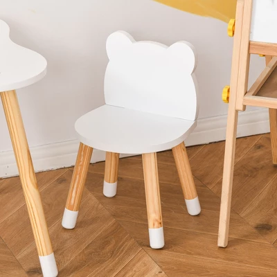 Qaba Kids Table And Chair Set For Arts, Meals, Lightweight Wooden Homework Activity Center, Toddlers Age 3+, White 6 Qaba Kids Table And Chair Set For Arts, Meals, Lightweight Wooden Homework Activity Center, Toddlers Age 3+, White - Image 6