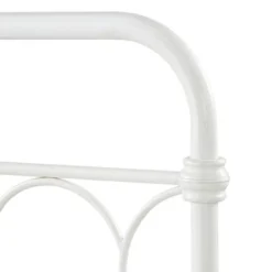 Twin Caledonia Metal Bed Antique White - Inspire Q -Kids Home Store GUEST 88ab8add 8931 4613 9d28 29d2f00fd68d