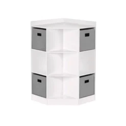 5pc Kids' Corner Cabinet Set With 4 Bins Set - RiverRidge Home -Kids Home Store GUEST 8913df46 0464 4c09 aedd e9ef3470ced6