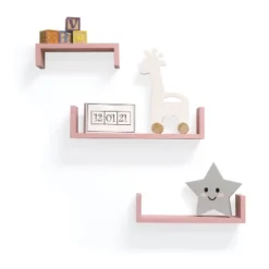 Set Of 3 Picture Ledge Shelf For Kids' Room Pink - InPlace 11 Set Of 3 Picture Ledge Shelf For Kids' Room Pink - InPlace -Kids Home Store GUEST 8d6ed0f6 a797 4ee5 9a24 9890c334d50a