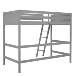 Twin Size Wood Loft Bed With Ladder-ModernLuxe -Kids Home Store GUEST 913d032e 25d4 49f0 b612 fc22c03f0cce