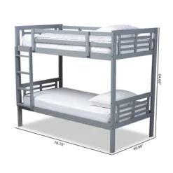 Twin Liam Bunk Bed - Baxton Studio -Kids Home Store GUEST 9450e4d7 7cbb 4a17 bfc9 307e7e4e2c71