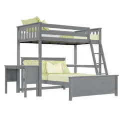 Max & Lily L-Shaped Twin Over Full Bunk Bed With Desk -Kids Home Store GUEST 9692297b 307c 4e45 8456 5d1c1a1b881e