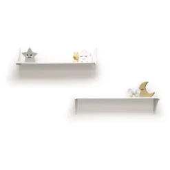 36" Topsy Turvey 2 In 1 Kids' Shelf With Brackets For Underneath Or Facing Upward White - InPlace -Kids Home Store GUEST 97688958 f68b 495b a169 a3e5a00d2b5e