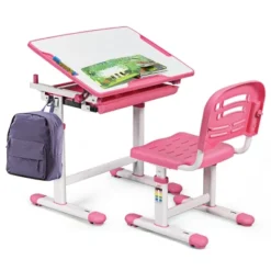 Costway Height Adjustable Children's Desk Chair Set Multifunctional Study Drawing 23 Costway Height Adjustable Children's Desk Chair Set Multifunctional Study Drawing -Kids Home Store GUEST 9d836e2f 3d0a 4251 bdad 703bcc41c114