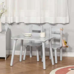 Qaba Kids Wooden Table And Chair Activity Set For Arts, Crafts, Dinning, And Reading For Toddlers Age 2 To 5 11 Qaba Kids Wooden Table And Chair Activity Set For Arts, Crafts, Dinning, And Reading For Toddlers Age 2 To 5 -Kids Home Store GUEST 9f4ef2f2 f5f5 47b9 8860 e0829a624706