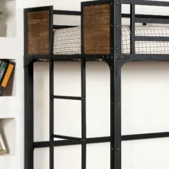 Twin Navii Industrial Loft Bed Black - HOMES: Inside + Out -Kids Home Store GUEST a0faa58c 1132 44ea 9017 8b4a02531222