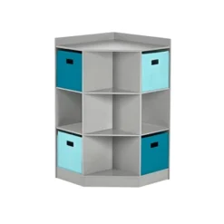 5pc Kids' Corner Cabinet Set With 4 Bins Set - RiverRidge Home -Kids Home Store GUEST a353ee9c 5907 4aea a57e fde9c7fe936f