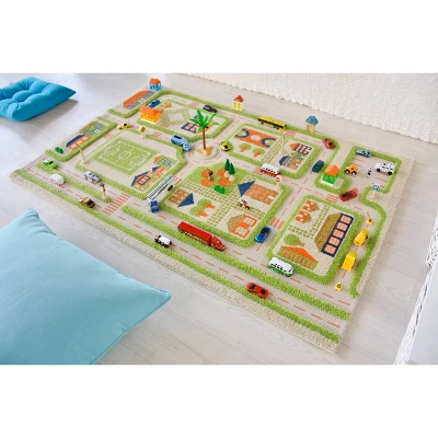 39"x59" Traffic Green 3D Play Rug - IVI 2 39"x59" Traffic Green 3D Play Rug - IVI - Image 2