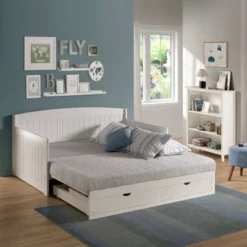 King Harmony Daybed With Conversion White - Alaterre Furniture 22 King Harmony Daybed With Conversion White - Alaterre Furniture -Kids Home Store GUEST a919e20d b55b 4c9d b567 658ee30153e8