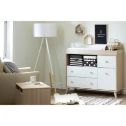 Yodi 2 Drawer Nightstand Soft Elm/White - South Shore -Kids Home Store GUEST a9755bae 4bbf 4c96 bef8 1f628cfd7501
