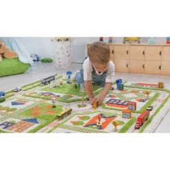 39"x59" Traffic Green 3D Play Rug - IVI 17 39"x59" Traffic Green 3D Play Rug - IVI -Kids Home Store GUEST ac336f82 38c2 41c6 8c9b 162253aaa159