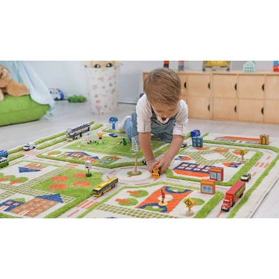39"x59" Traffic Green 3D Play Rug - IVI 6 39"x59" Traffic Green 3D Play Rug - IVI - Image 6