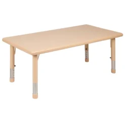 Emma And Oliver 24"W X 48"L Rectangular Plastic Height Adjustable Activity Table 22 Emma And Oliver 24"W X 48"L Rectangular Plastic Height Adjustable Activity Table -Kids Home Store GUEST ac7dbdad f38f 481c 8947 3c28001e5d64