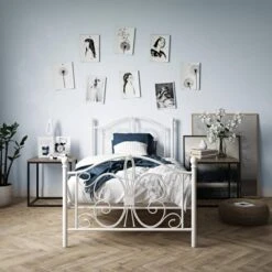 Twin Kids' Bombay Metal Bed White - Room & Joy -Kids Home Store GUEST af02aa89 6960 4d98 911d 3c9504ccbb39