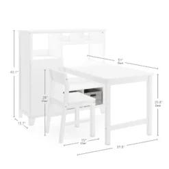 Martha Stewart Living And Learning Kids' Media System With Desk Extension -Kids Home Store GUEST af6a8084 ccdd 4f29 80dd 35fc1bd5c542