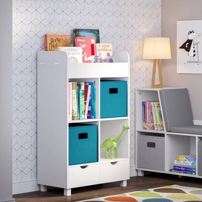 Kids' Book Nook Cubby Storage Cabinet With Bookrack - RiverRidge Home 2 Kids' Book Nook Cubby Storage Cabinet With Bookrack - RiverRidge Home - Image 2