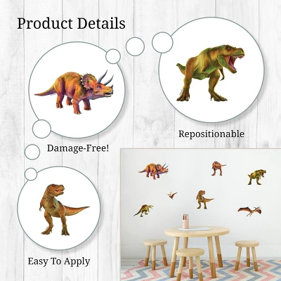 T-Rex And Friends Wall Decor - Decalcomania 3 T-Rex And Friends Wall Decor - Decalcomania - Image 3