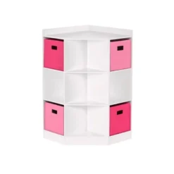 5pc Kids' Corner Cabinet Set With 4 Bins Set - RiverRidge Home -Kids Home Store GUEST b1eb82fc 2644 4029 9ba0 808e6642881c