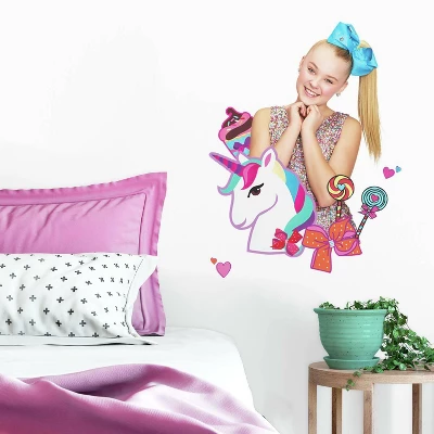 Roommates JoJo Siwa Unicorn Dream Peel And Stick Giant Wall Decal 1 Roommates JoJo Siwa Unicorn Dream Peel And Stick Giant Wall Decal