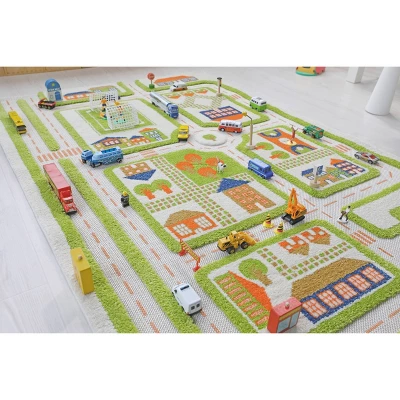 39"x59" Traffic Green 3D Play Rug - IVI 4 39"x59" Traffic Green 3D Play Rug - IVI - Image 4