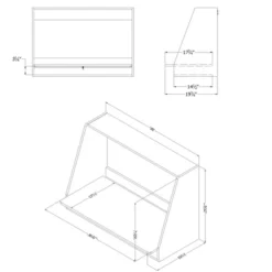 Interface Wall Mount Desk Pure White - South Shore -Kids Home Store GUEST b4b22bb0 65b9 44ab a158 93e717c206bc 1
