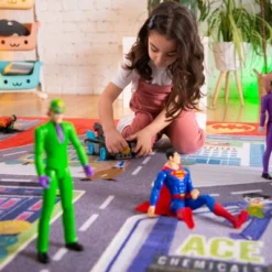 KC CUBS | Batman Gotham City Boy & Girl Kids City Road Car Vehicle Traffic Educational Learning & Game Nursery Classroom Rug Carpet -Kids Home Store GUEST b71c867a 6503 47c5 a005 8737e42df2a8