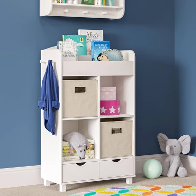 Kids' Book Nook Cubby Storage Cabinet With Bookrack - RiverRidge Home 7 Kids' Book Nook Cubby Storage Cabinet With Bookrack - RiverRidge Home - Image 7