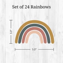 Neutral Rainbows Wall Decor - Decalcomania