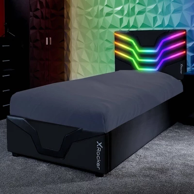 Twin Cosmos RGB Gaming Bed Black - X Rocker 4 Twin Cosmos RGB Gaming Bed Black - X Rocker - Image 4