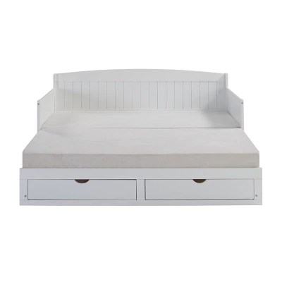 King Harmony Daybed With Conversion White - Alaterre Furniture 15 King Harmony Daybed With Conversion White - Alaterre Furniture - Image 15
